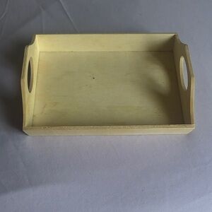 Cream Wooden Tray